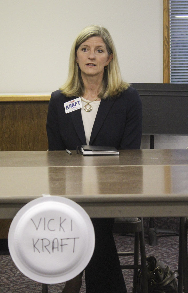 Vicki Kraft is running for state representative position No. 1. Photo by Joanna Yorke