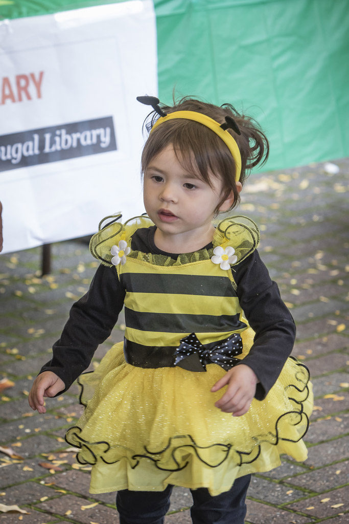 Two-year-old Alexis Ellis, of Washougal, attended the annual Downtown Washougal Pumpkin Harvest Festival dressed in her bumble bee costume. Photo by Mike Schultz