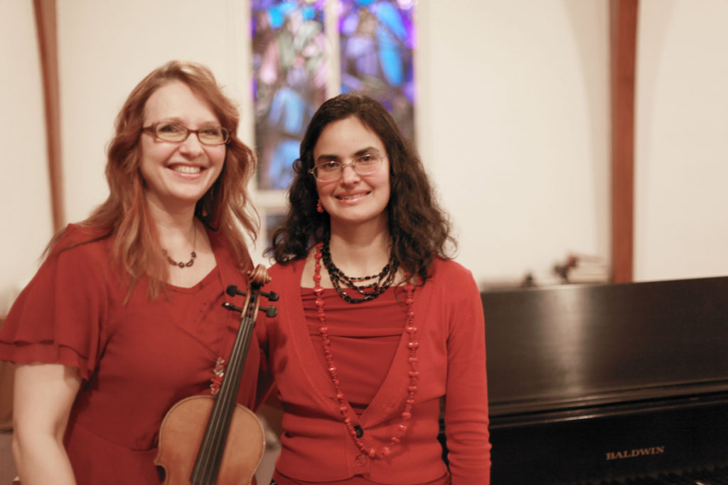 This year’s Autumn Benefit Concert for the Camas United Methodist Church’s children’s ministry programs, happening at 3 p.m., Sat., Oct. 22, at the Camas United Methodist Church, 706 N.E. 14th Ave., in Camas, features the Grazioso Duo, pictured here, a musical group comprised of world-class musicians Tatiana Kolchanova (left)) and Nilda Curtis (right). Photo by Kelly Moyer