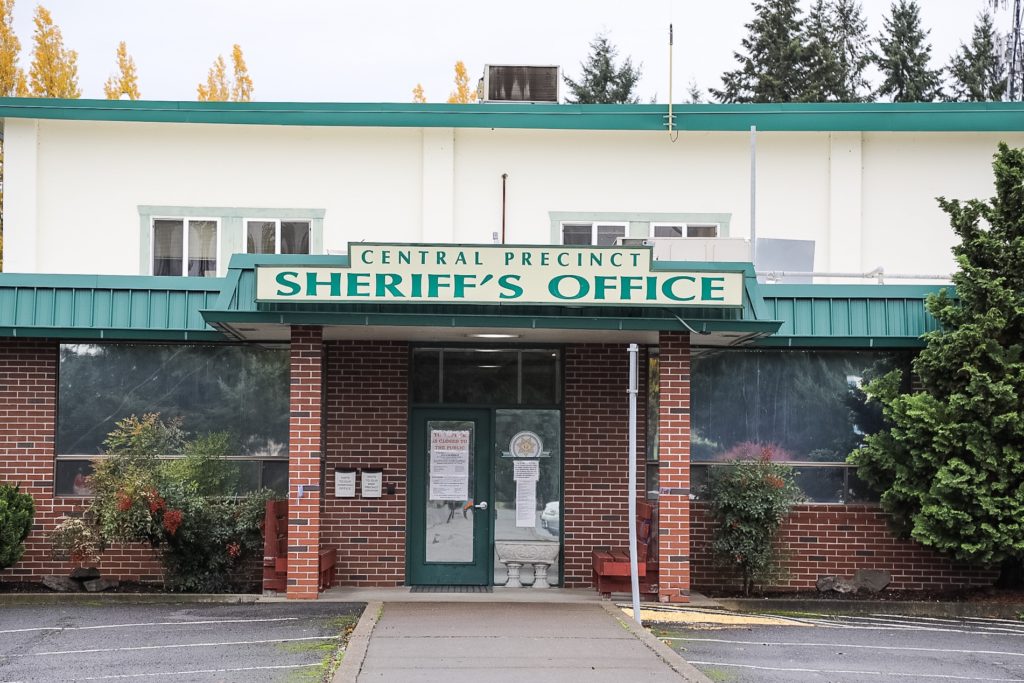 In the face of $1.87 million in proposed cuts to his agency, Sheriff Chuck Atkins is considering closing the Clark County Sheriff’s Office Central Precinct location. The county-owned building, which serves about 40 deputies and civilian employees, is functionally obsolete. Photo by Mike Schultz