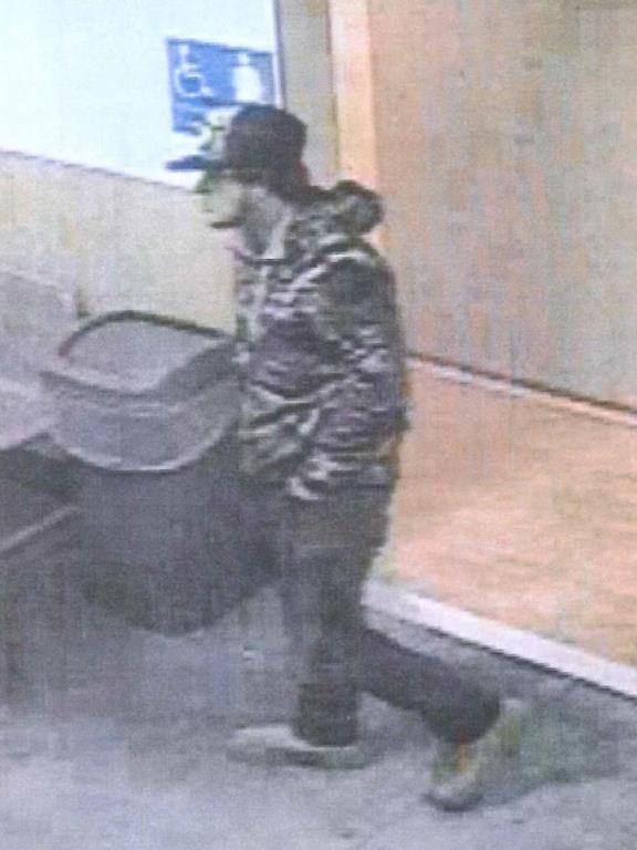 The suspect in question is described as an 18-to-20-year-old white male, average build, scruffy, wearing a camouflage jacket, blue jeans, brown work boots and a Metal Mulisha hat. Photo courtesy of the city of Battle Ground