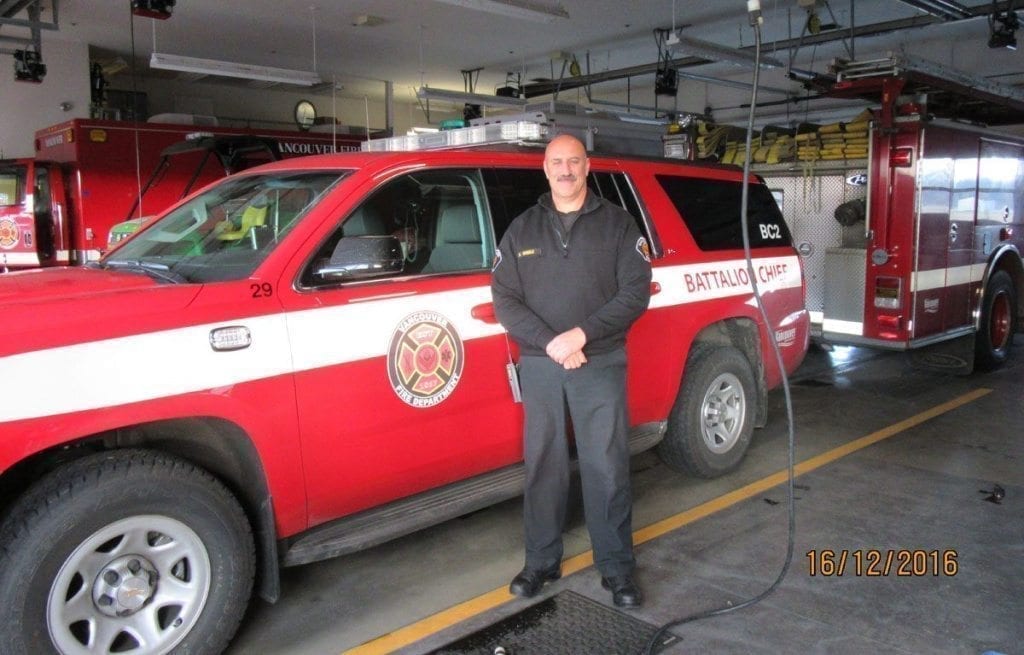 Vancouver Fire Department Battalion Chief Rick Steele started as a firefighter in 1984. In addition to his career as a first responder, Steele has been successful coaching football at Hockinson High School.