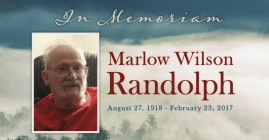 Marlow "Randy" Wilson Randolph August 27, 1918 - February 23, 2017