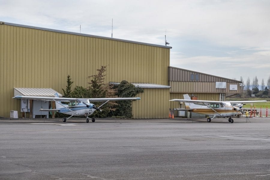 There are a few options for funding future development at the Pearson Field Airport, including a pay-as-you-go option that would have airport managers save excess revenue and pay for things like new hangars when they had enough money. Photo by Mike Schultz