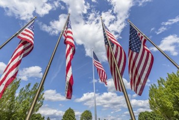 U.S. flag exchange offered by Davidson & Associates Insurance in celebration of Flag Day