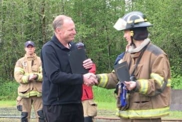 Fire cadet receives prestigious award from Cascadia Technical Academy