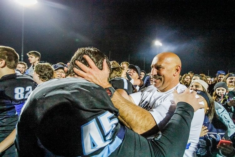 Rick Steele has compiled an 82-52 record after starting the Hockinson football program in 2004. The Hawks are 42-5 the past four seasons and are playing for a state championship Saturday in the Tacoma Dome. Photo by Mike Schultz