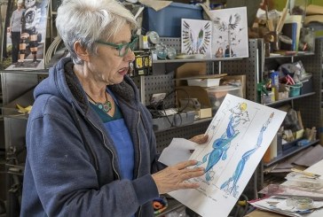 Local artist spreads hope with steel and glass