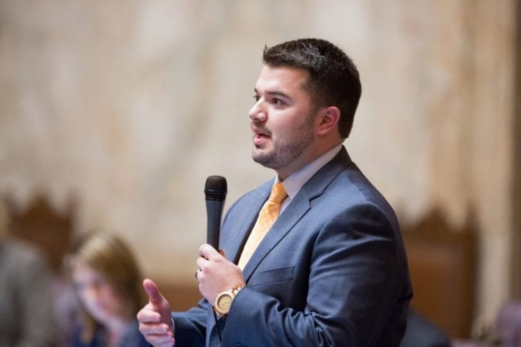 Rep. Brandon Vick has introduced legislation to reinstate the lower business and occupation tax rate for manufacturing companies that was initially agreed upon in the 2017 operating budget. Photo courtesy of Washington State House Republican Communications
