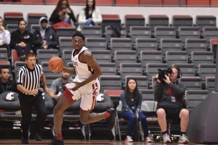 After dropping some 20 pounds off his frame during the offseason, Vancouver’s Robert Franks is in the best shape of his life and is playing his best basketball for Washington State. Photo courtesy of Washington State University