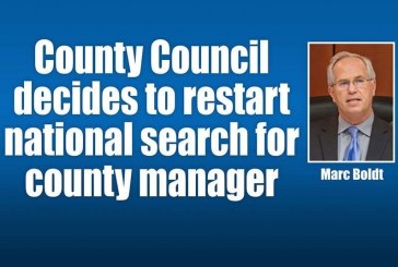 County Council decides to restart national search for county manager