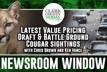 Newsroom Window: Latest Value Pricing Draft & Battle Ground Cougar sightings