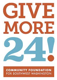 Give More 24!, southwest Washington’s largest day of online giving, is scheduled for Thu., Sept. 20.