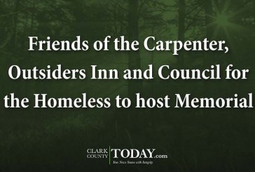 Friends of the Carpenter, Outsiders Inn and Council for the Homeless to host Memorial