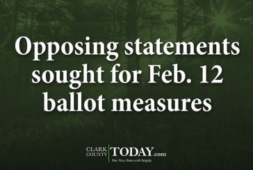 Opposing statements sought for Feb. 12 ballot measures