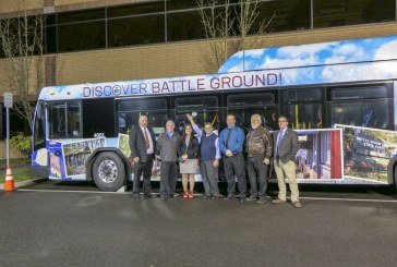 Battle Ground featured on newly wrapped C-Tran bus