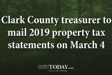 Clark County treasurer to mail 2019 property tax statements on March 4