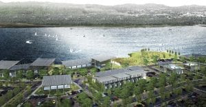 A computer rendering of what the Parker’s Landing waterfront development could look like when The Port finishes construction. Courtesy of The Port of Camas-Washougal