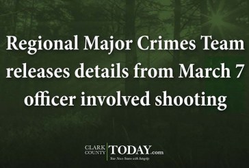Regional Major Crimes Team releases details from March 7 officer involved shooting