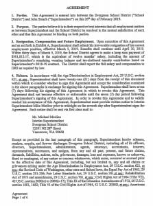 This is the full resignation agreement for John Steach, provided by the Evergreen School District. (Click to view PDF)