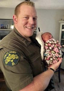 Deputy Justin DeRosier leaves behind a wife and 5-month old daughter, Lily. Photo courtesy Katie DeRosier