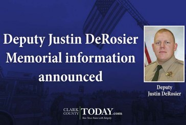 Deputy Justin DeRosier Memorial information announced