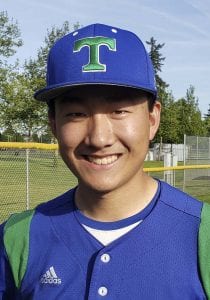 Aaron Hsu got a sacrifice fly and also pitched the final innings of Mountain View’s bi-district win that clinched a spot to the state tournament. Photo by Paul Valencia