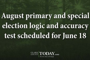 August primary and special election logic and accuracy test scheduled for June 18