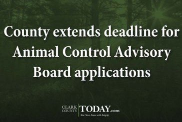 County extends deadline for Animal Control Advisory Board applications