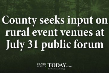 County seeks input on rural event venues at July 31 public forum