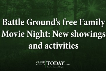 Battle Ground’s free Family Movie Night: New showings and activities