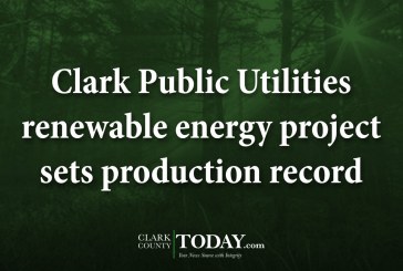 Clark Public Utilities renewable energy project sets production record