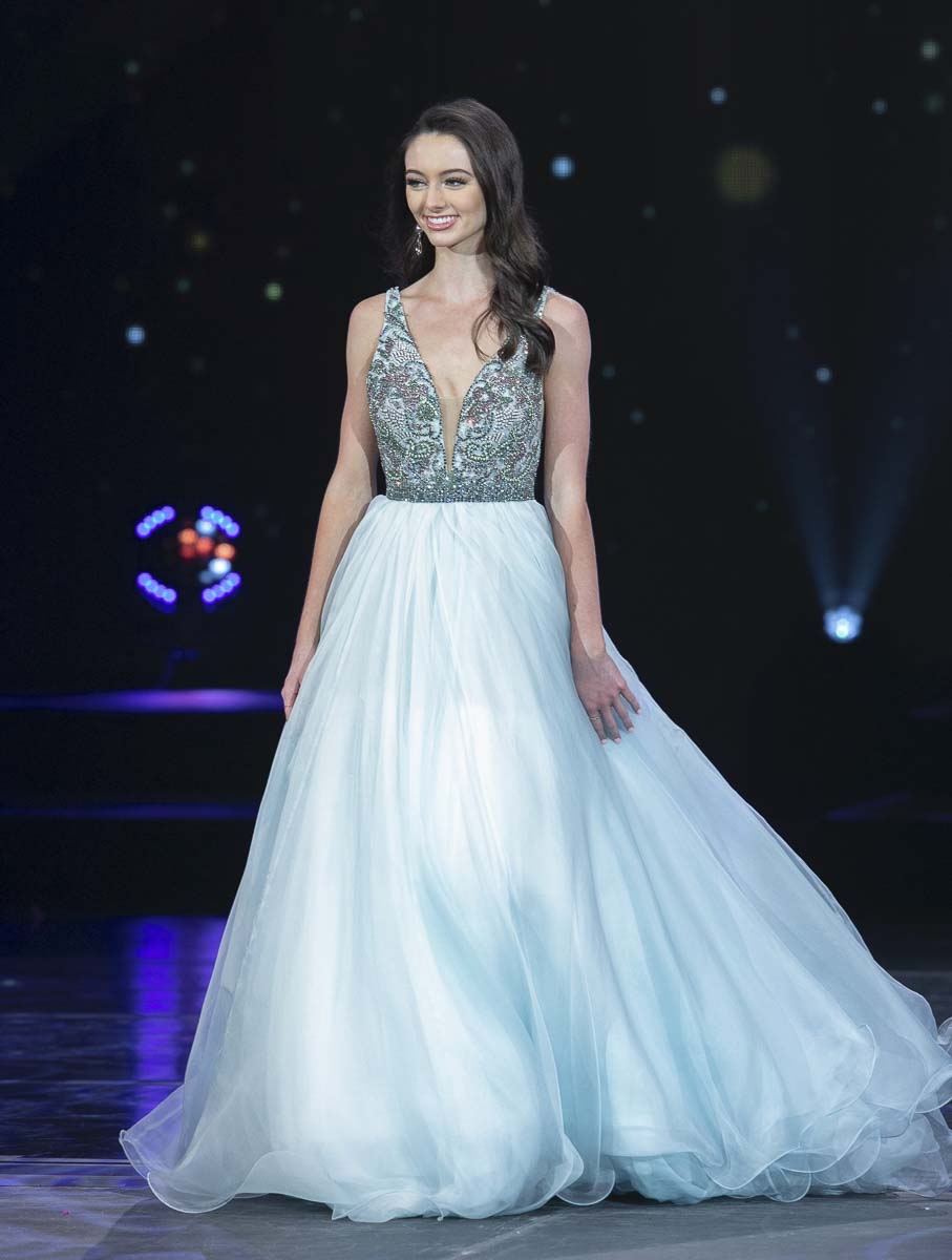 Vancouver resident Payton May is shown here during the evening gown portion of the Miss America’s Outstanding Teen competition held in July in Orlando, Florida. Photo courtesy of Miss America’s Outstanding Teen