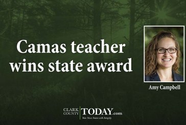 Camas teacher wins state award