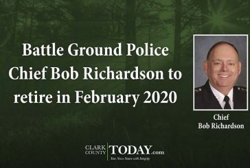 Battle Ground Police Chief Bob Richardson to retire in February 2020