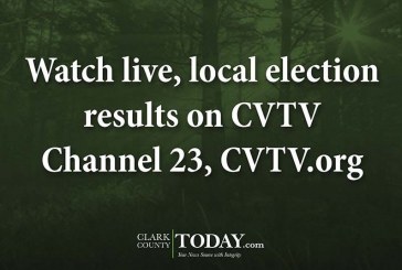 Watch live, local election results on CVTV Channel 23, CVTV.org