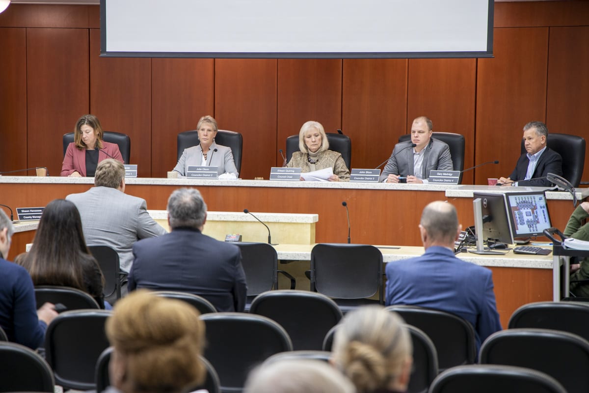 A divided Clark County Council approved a $545 million budget before the Thanksgiving holiday. Photo by Chris Brown