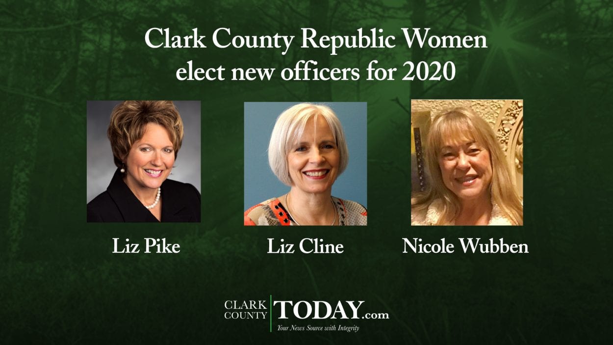 Clark County Republican Women, new officers elected, Year End Awards, Liz Pike, Liz Cline, Nicole Wubben