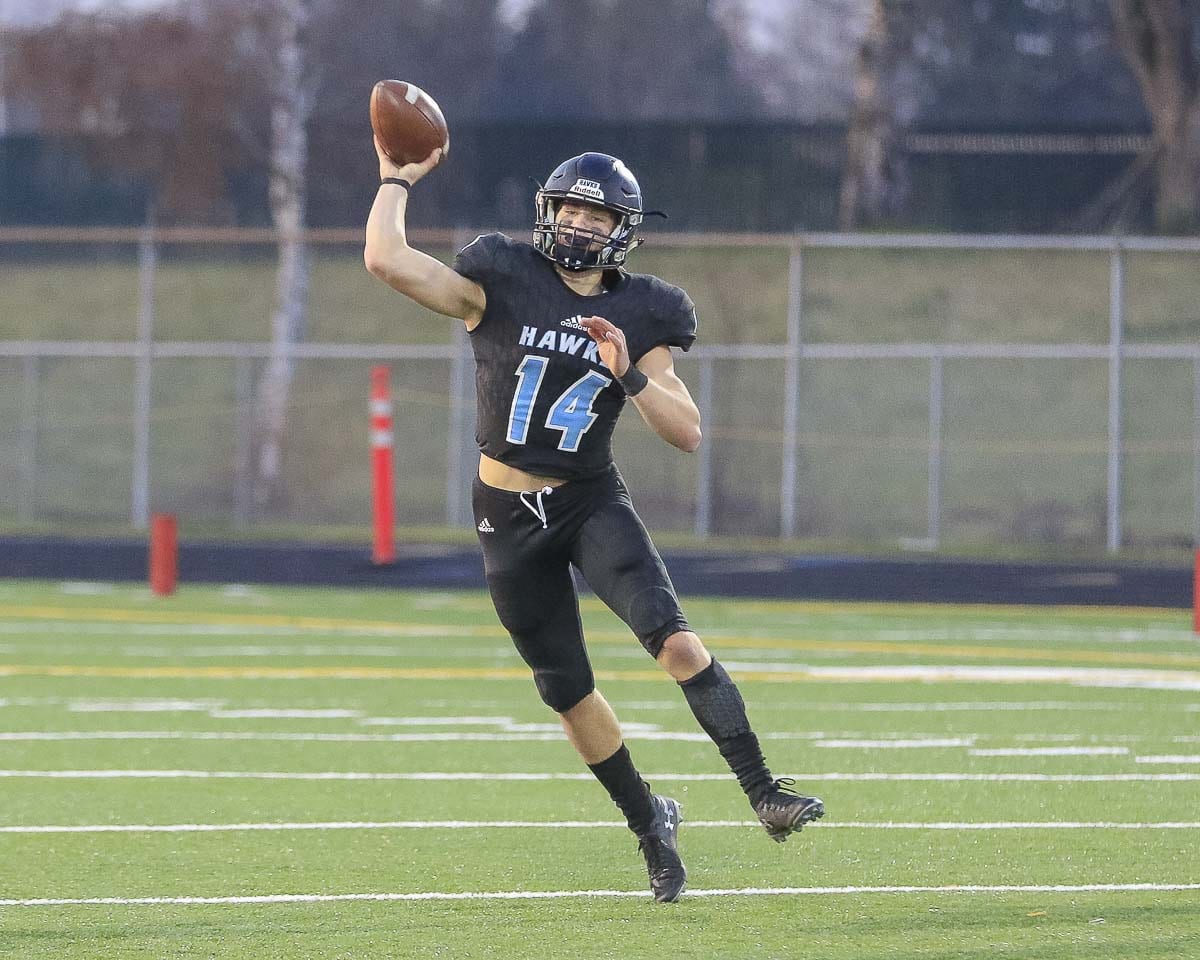 Levi Crum, who helped Hockinson to the state semifinals, earned first-team, all-state status at quarterback for Class 2A.