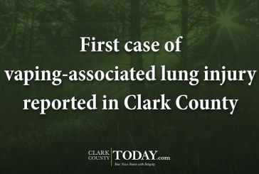 First case of vaping-associated lung injury reported in Clark County