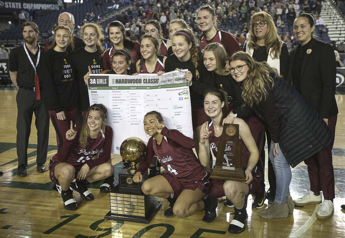 This is Prairie’s seventh state championship in girls basketball. Photo by Patrick Hagerty