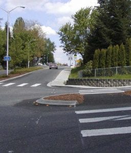 The city of Vancouver’s Neighborhood Traffic Calming Program helps residents improve neighborhood livability and calm traffic by suggesting solutions and championing project proposals. Photo courtesy of city of Vancouver