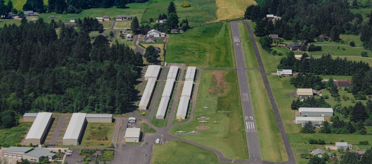 Grove Field in Camas is home to a number of the area’s private aircraft. Photo courtesy Port of Camas-Washougal