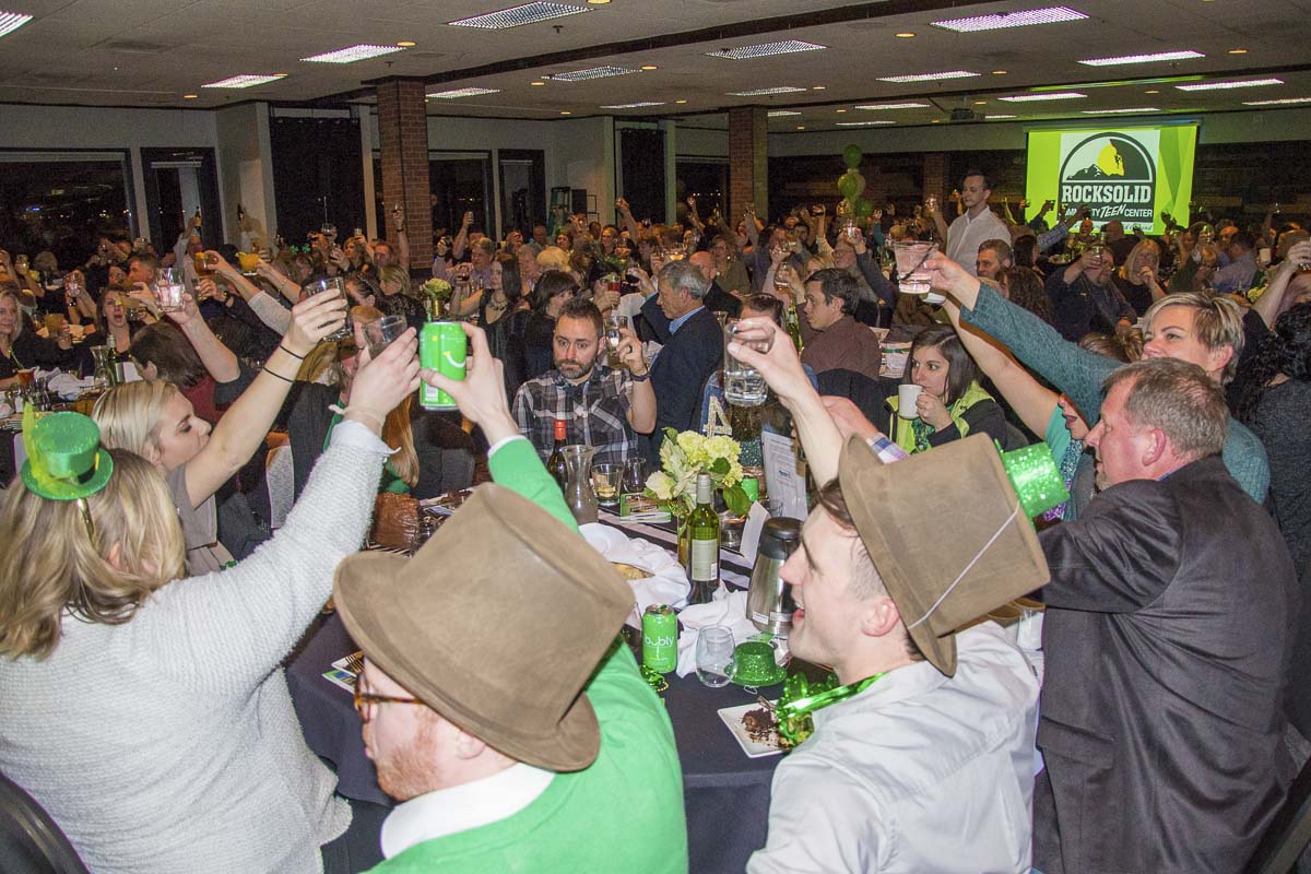 The Lucky Shamrock Auction will include a live and silent auction, games, photo booth, and more. The auction is the largest fundraiser of the year to maintain the Rocksolid Teen Center after-school program. Photo courtesy of Rocksolid Teen Center