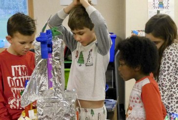 Union Ridge Elementary School students create arcade games from recycled materials