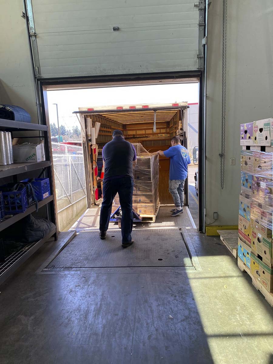 Clark County Food Bank is currently partnering with companies to truck emergency food boxes to low-income senior living facilities across Clark County. Photo courtesy of the Clark County Food Bank