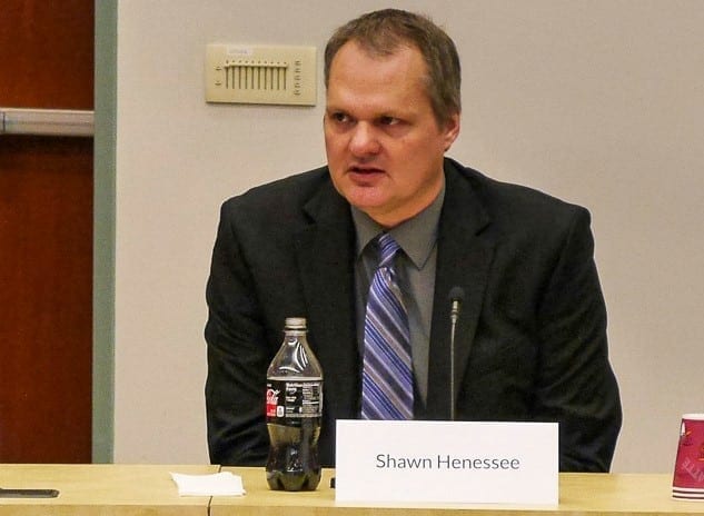 County Manager Shawn Henessee, shown here in this file photo, resigned his position Friday morning, effective immediately. Photo by Chris Brown