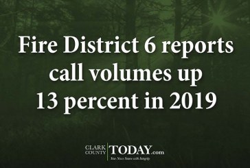 Fire District 6 reports call volumes up 13 percent in 2019