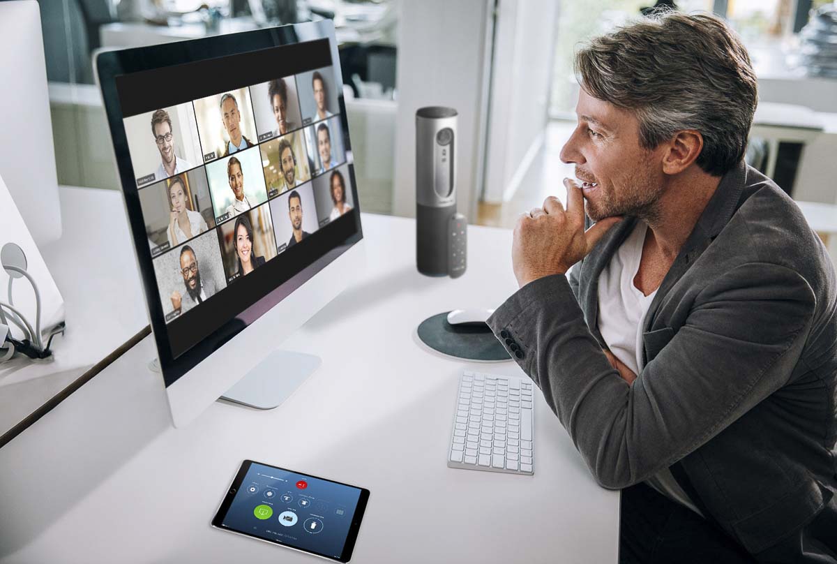 This is the interface users will see when using Zoom for video calling with individuals or groups. Photo courtesy of Zoom Video Communications