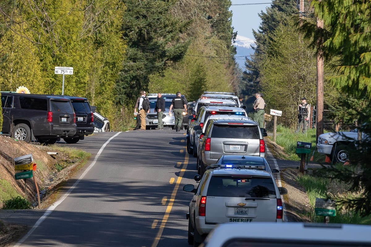 People are being asked to avoid the area around 159th Street in Vancouver as the investigation unfolds. Photo by Mike Schultz
